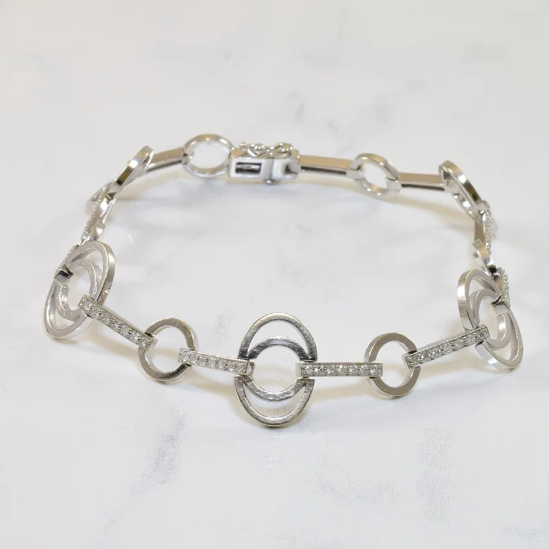 Diamond Open Work Bracelet | 0.38ctw | 7.75" |