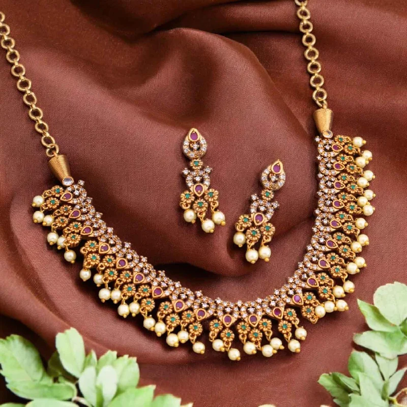 Multicolor Chitkala Antique Jewellery Set - New Arrival