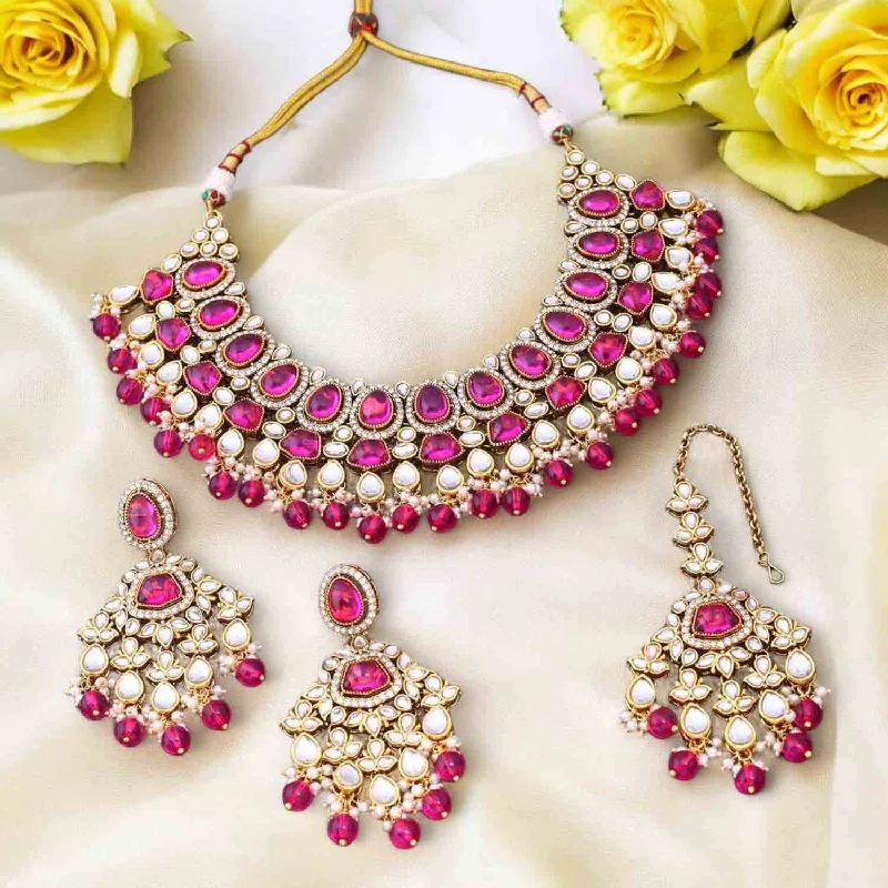 Rani Shushmita Kundan Jewellery Set