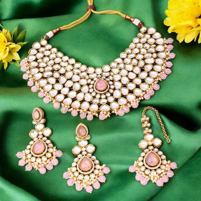 Blush Vandanti Kundan Jewellery Set