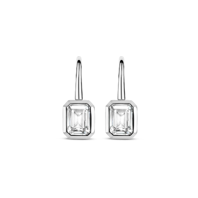 Ti Sento Silver Earrings with Cubic Zirconia Stones