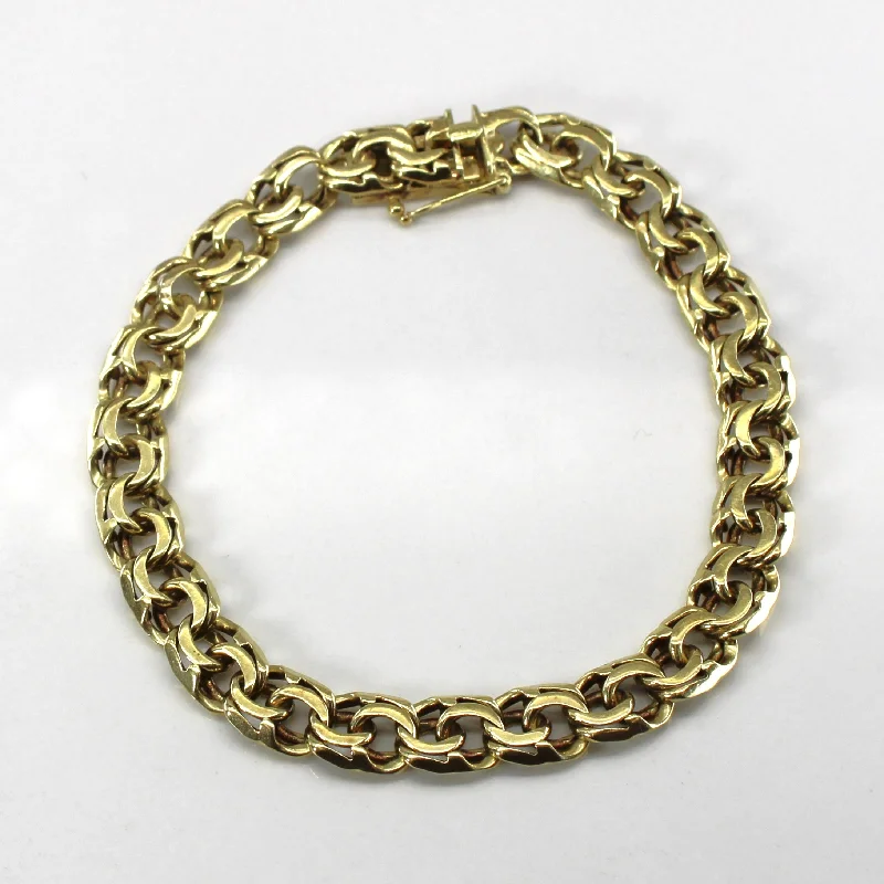 Double Link Cable Chain Bracelet | 7"|