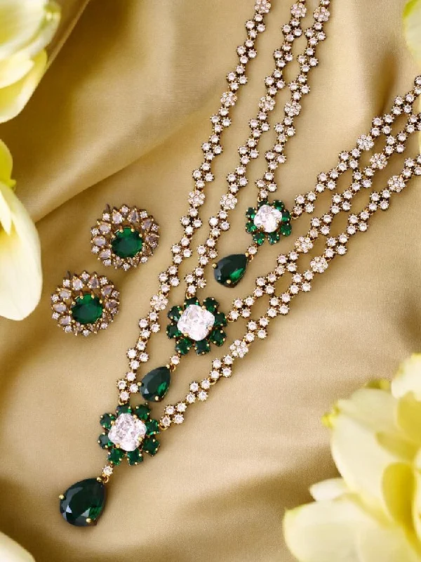 Emerald Berthe Victorian Jewellery Set - New Arrival