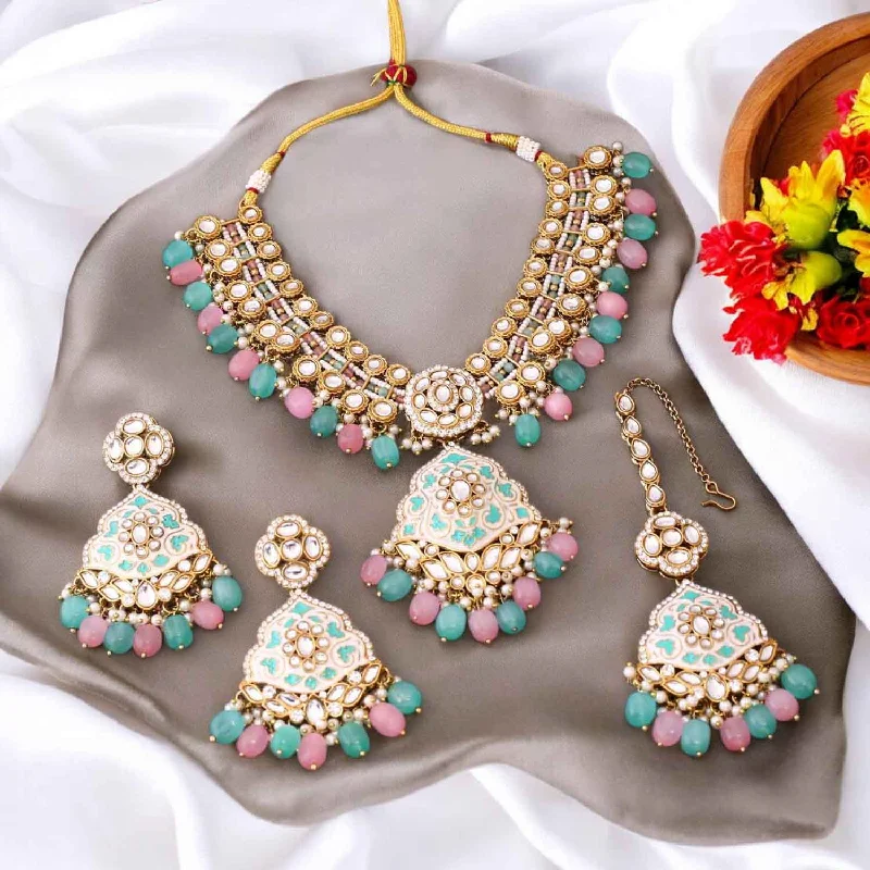 Multicolor Shailani Kundan Jewellery Set