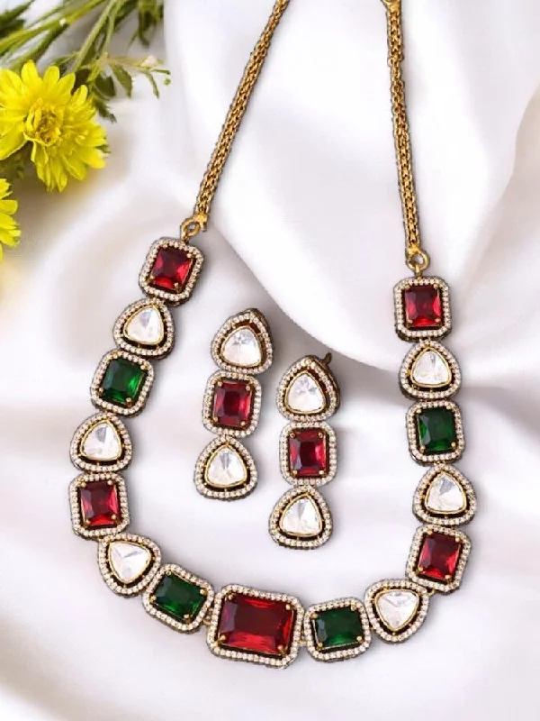 Multicolor Kimmia Victorian Jewellery Set - New Arrival