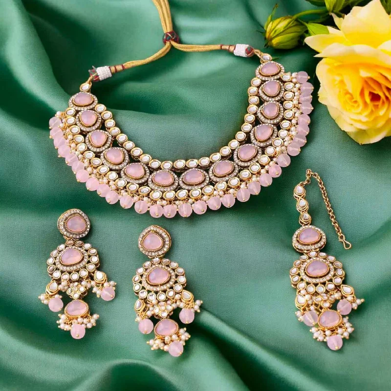 Blush Nikhina Kundan Jewellery Set