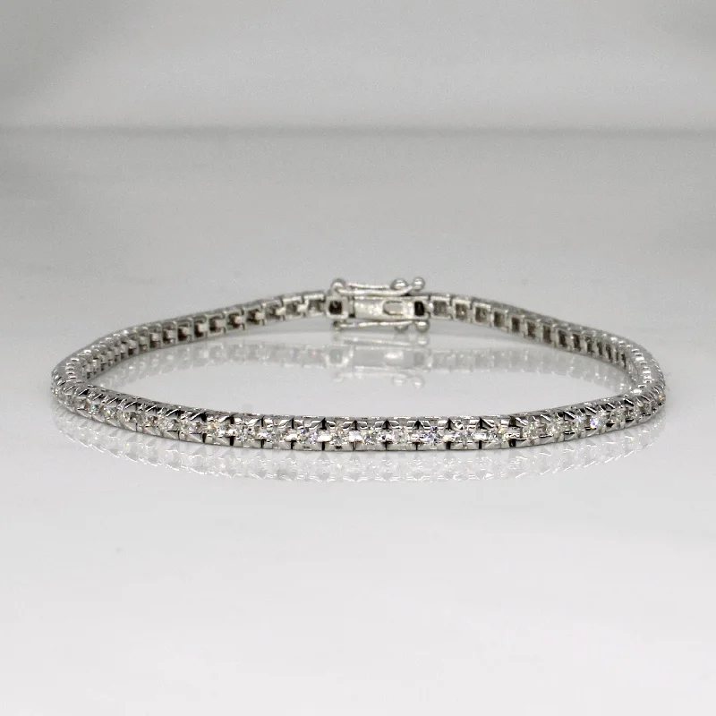 Diamond Tennis Bracelet | 0.90ctw | 7" |