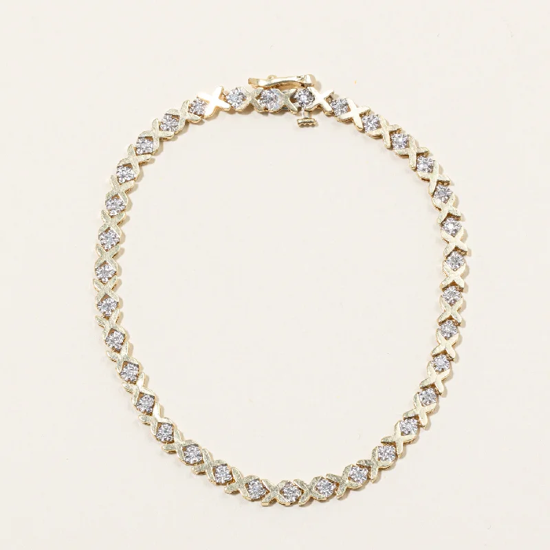 Diamond Tennis Bracelet | 0.12ctw | 7" |