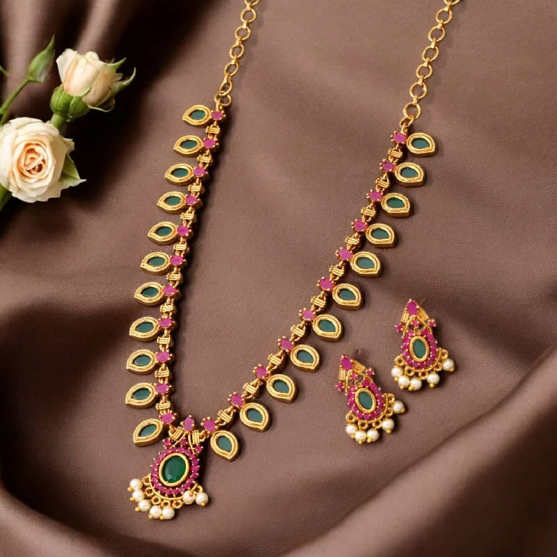 Emerald Hemavathi Antique Jewellery Set - New Arrival