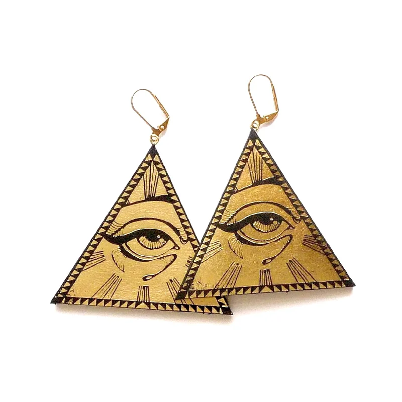 ALL SEEING  EYE . earrings