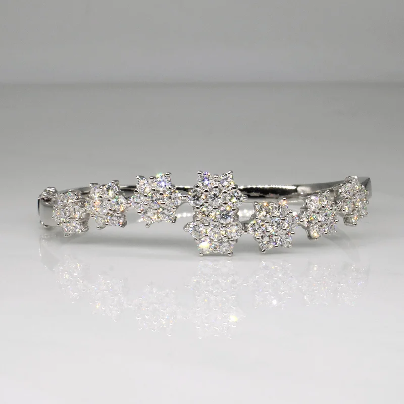 Diamond Flower Bracelet | 3.09ctw | 7" |