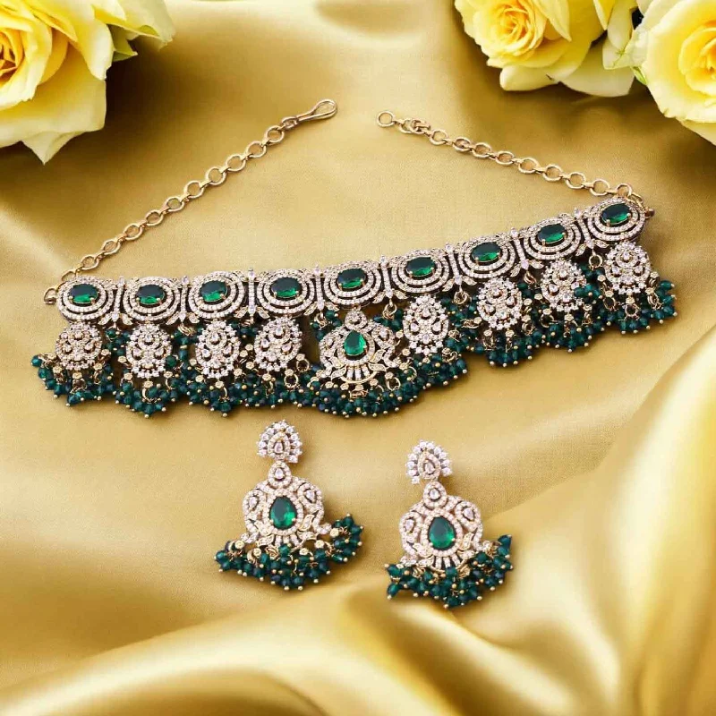 Emerald Initaa Victorian Jewellery Set- New Arrival