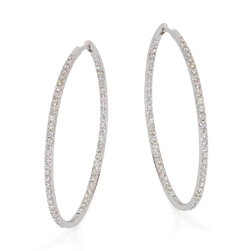 Diamond Hoop Earring