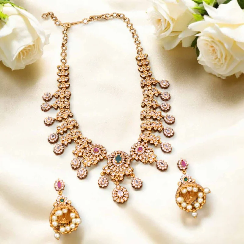 Multicolor Aadya Antique Jewellery Set - New Arrival