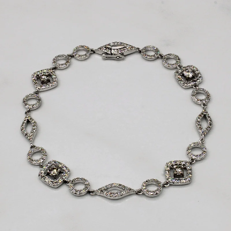 Diamond Geometric Bracelet | 2.25ctw | 7" |