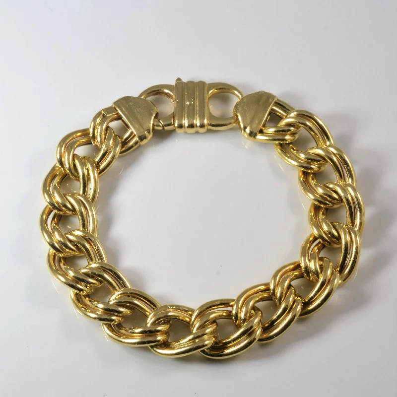 Double Row Cable Chain Bracelet | 8" |