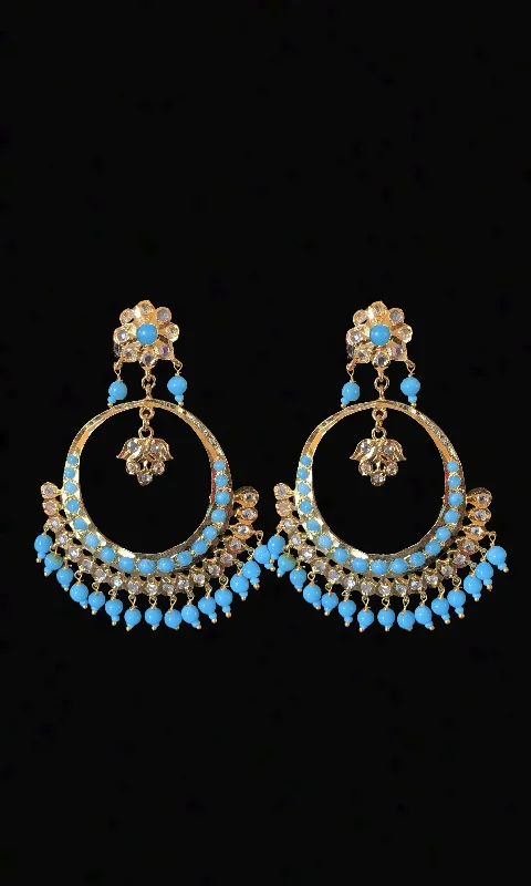 Abroo chandbali (turquoise or Feroza    )( READY TO SHIP )