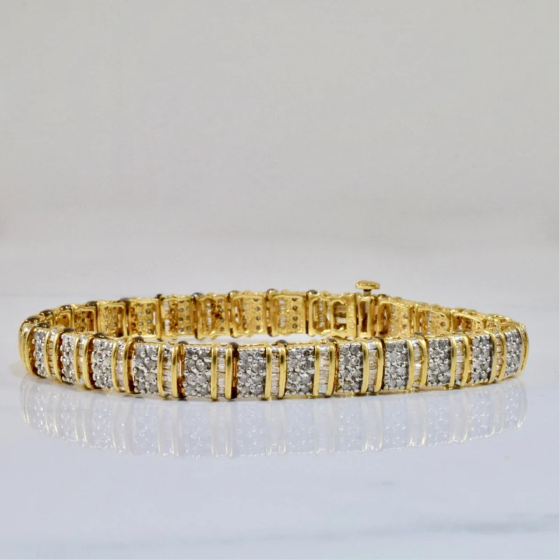 Diamond Cluster Bracelet | 2.58 ctw SZ 7" |