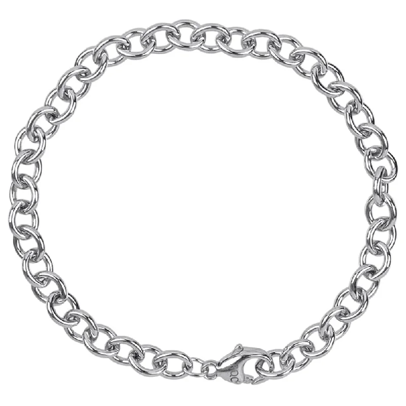 Rembrandt Charms - Round Cable Link Classic Bracelet - 20-0201