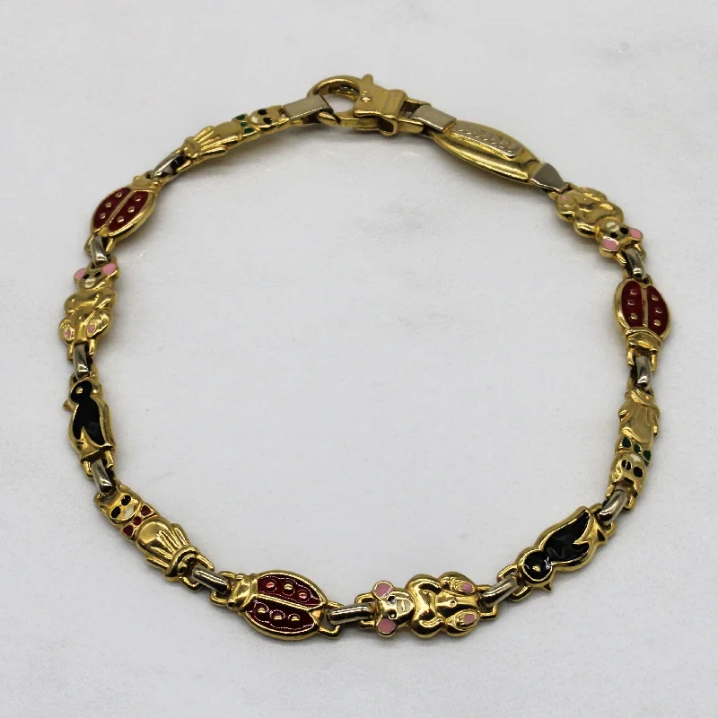 Enameled Wildlife Bracelet | 7.5" |