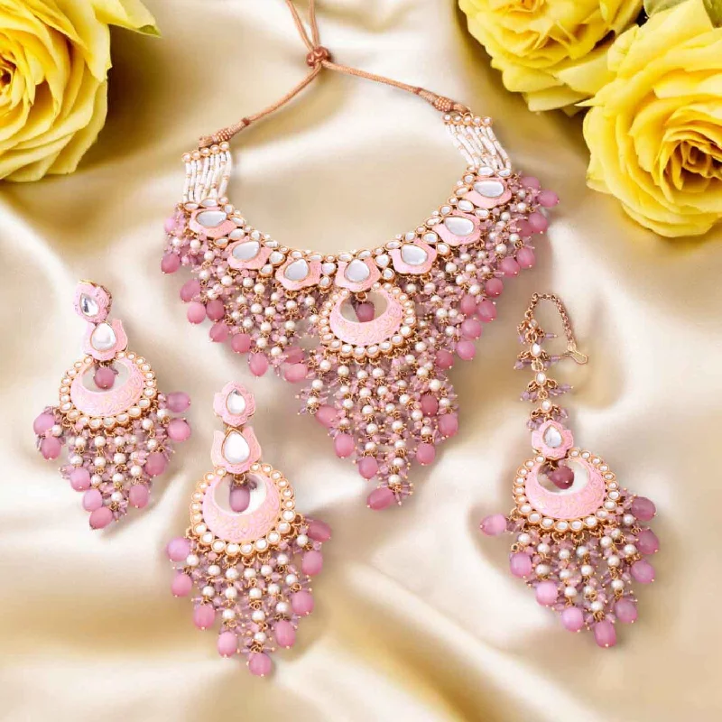 Blush Yashuma Kundan Jewellery Set