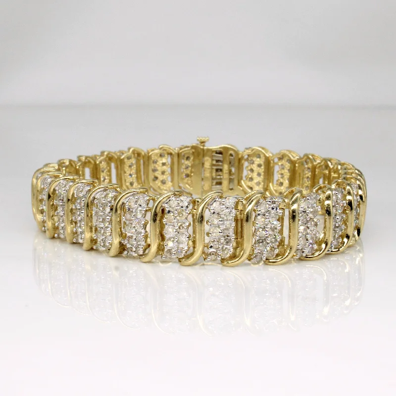 Diamond Cluster Bracelet | 6.00ctw | 7" |