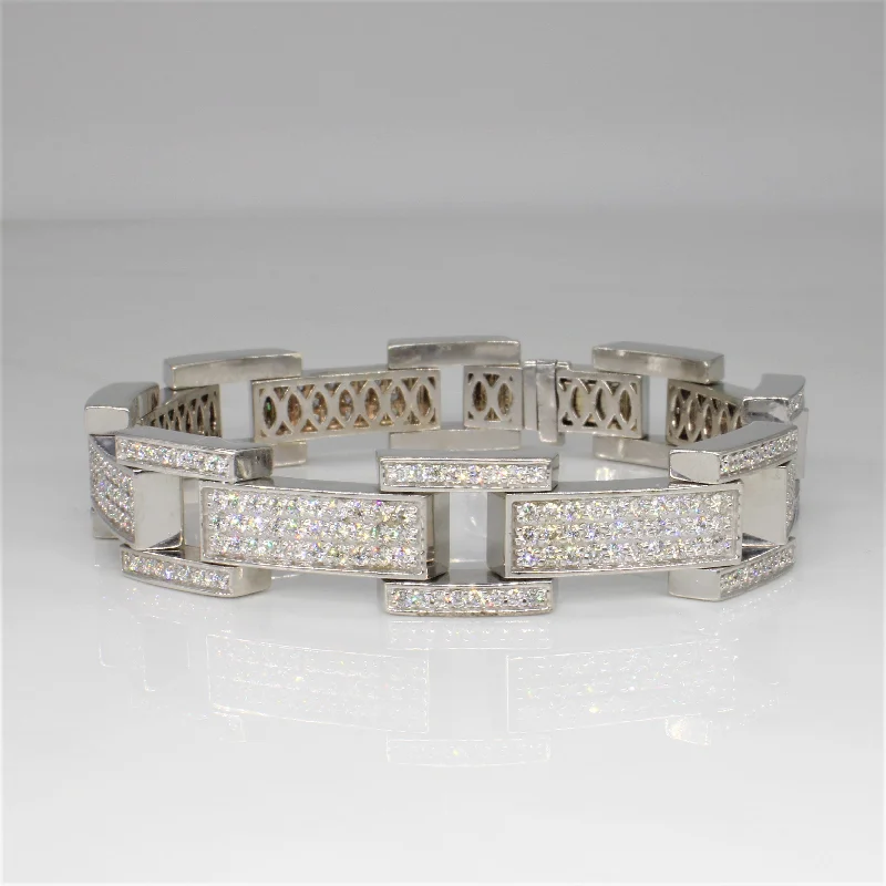 Heavy Diamond Link Bracelet | 7.00ctw | 8.5" |