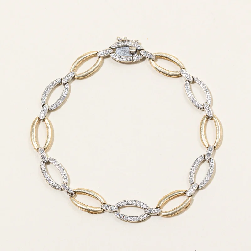 Diamond Link Bracelet | 0.12ctw | 7.25" |