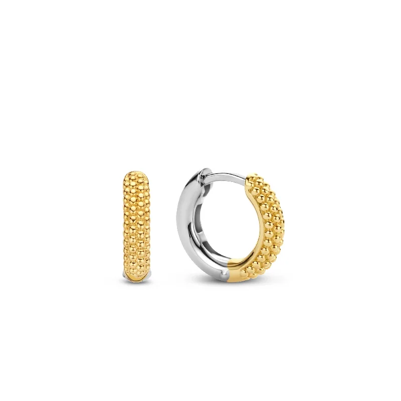 Ti Sento 18ct Gold Vermeil Silver Hoop Earrings