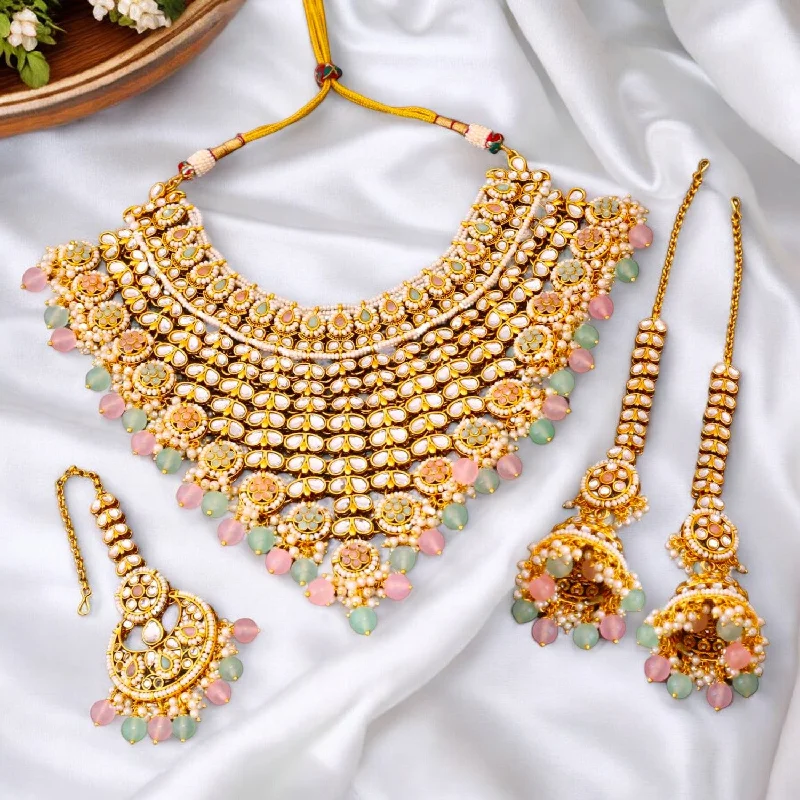 Multicolor Aarya Kundan Jewellery Set