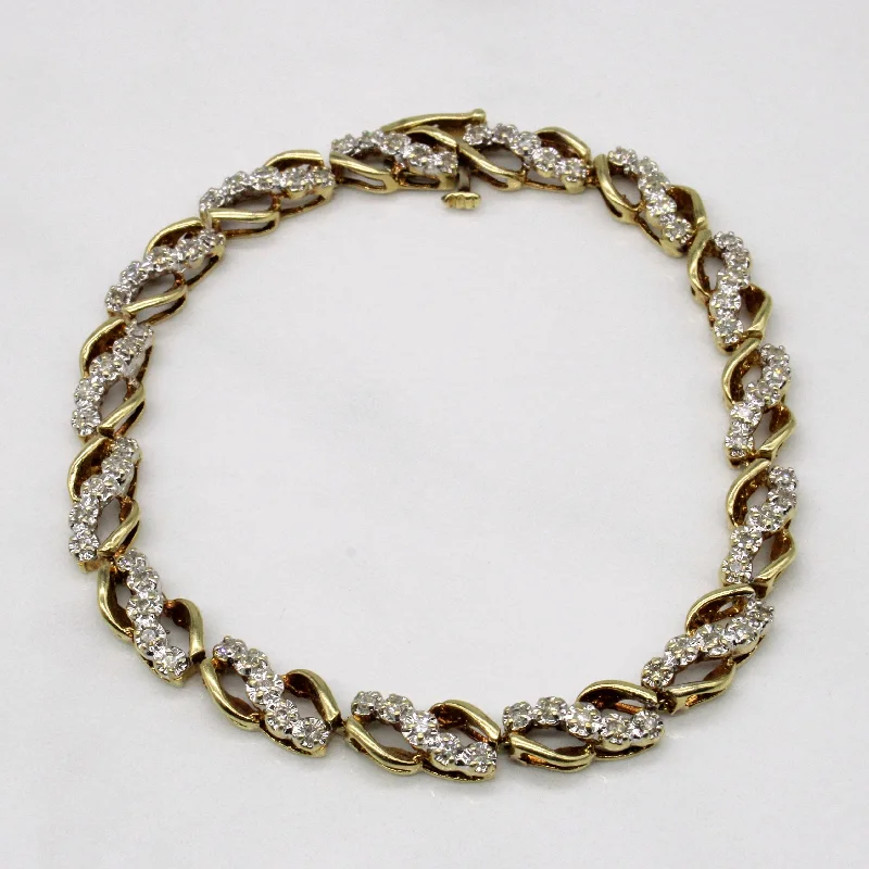 Diamond Waterfall Bracelet | 0.75ctw | 7" |