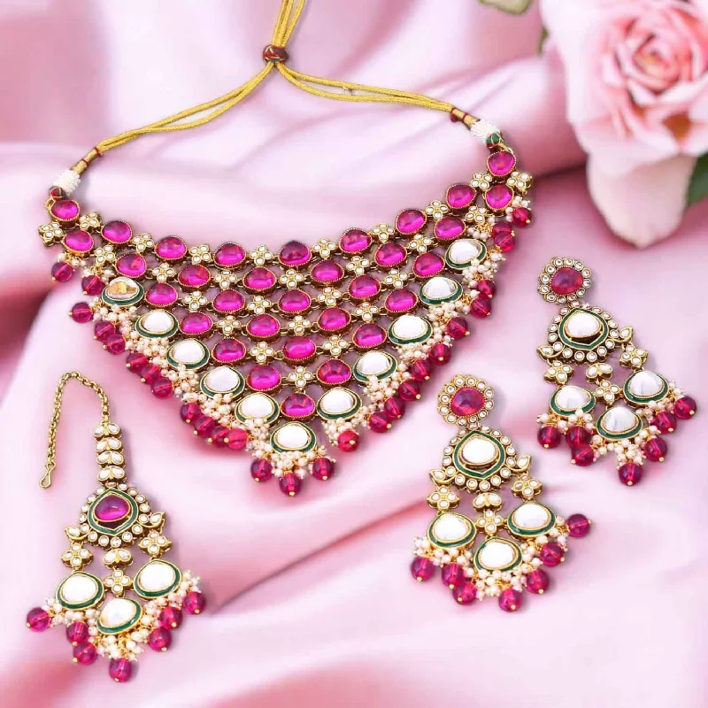 Rani Shiyana Kundan Jewellery Set