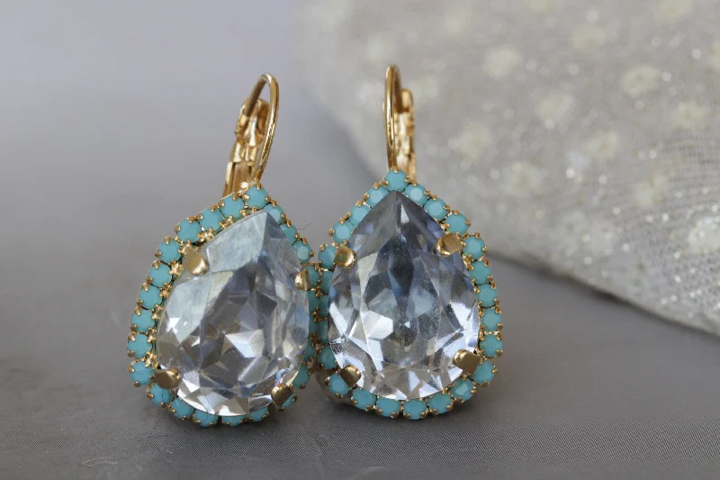 DUSTY BLUE EARRINGS