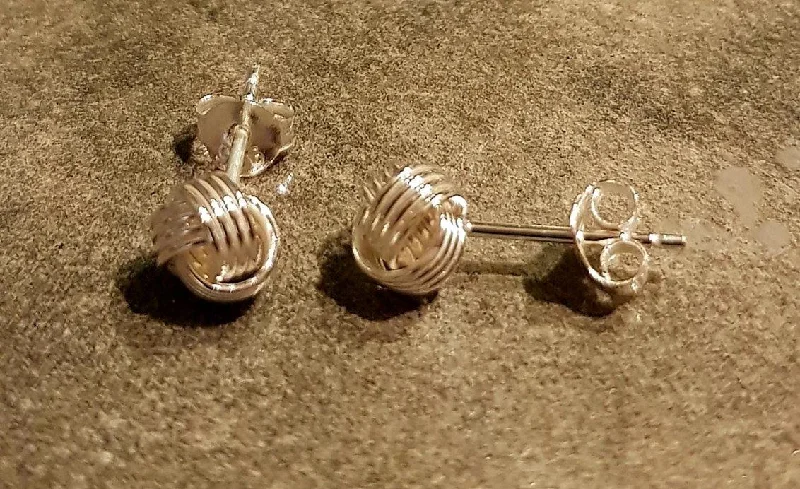 Rococo Jewellery Knot Studs - Sterling Silver