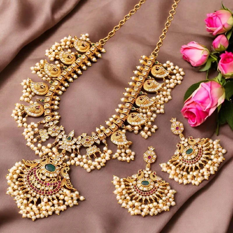 Golden Sahya Antique Jewellery Set - New Arrival