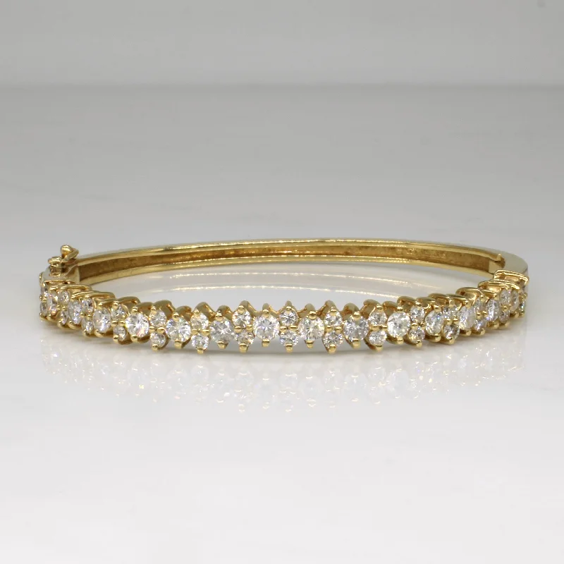 Diamond Cluster Cuff Bracelet | 1.87ctw | 7.5" |