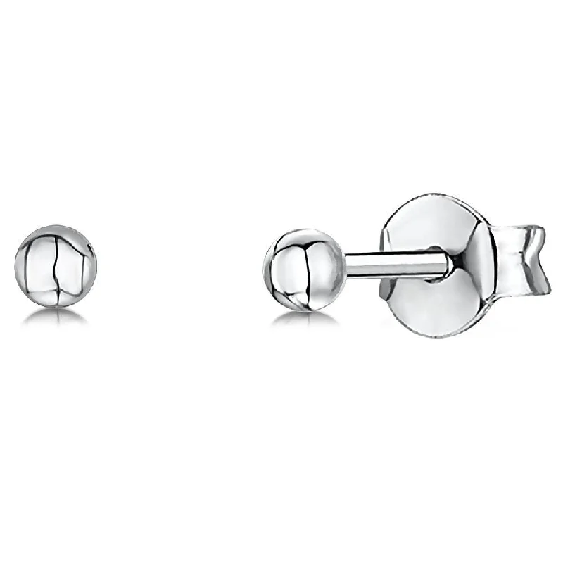 Sterling Silver Ball Stud Earrings