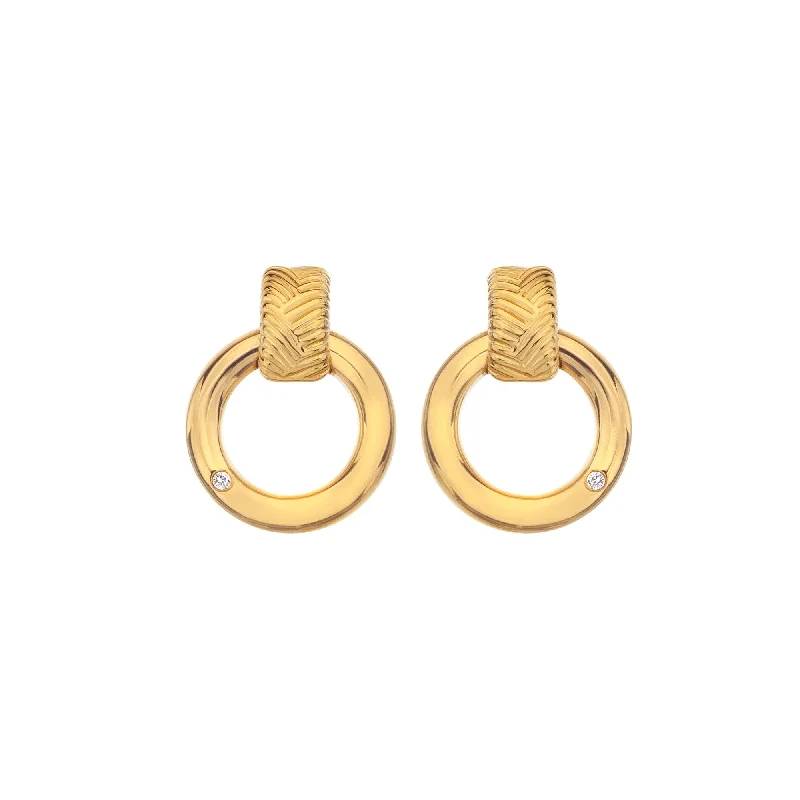 Hot Diamonds Gold Spirit Earrings