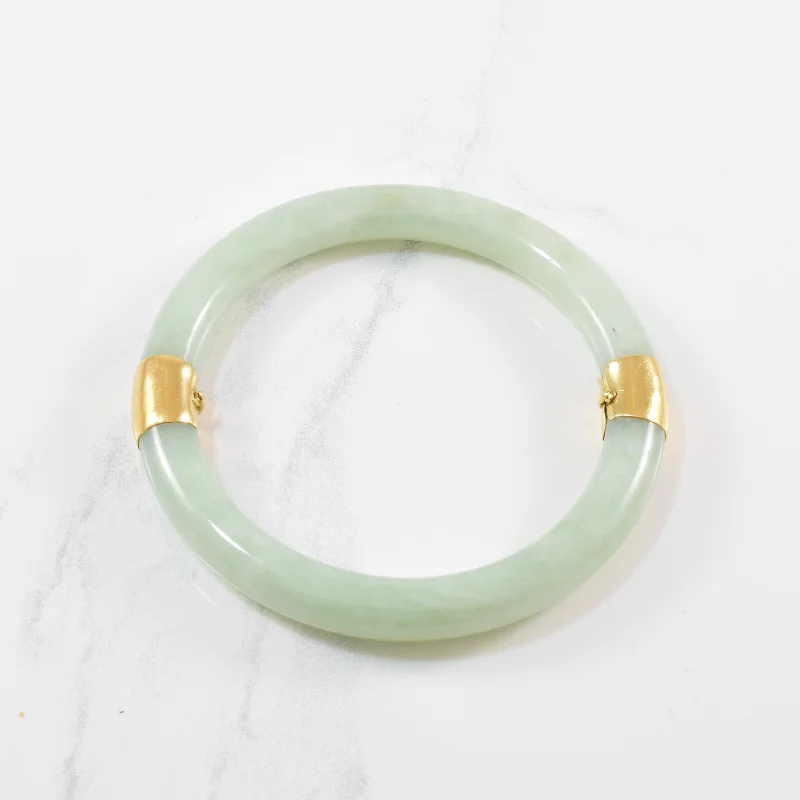 Jadeite 18k Bangle | 8" | 150ct |