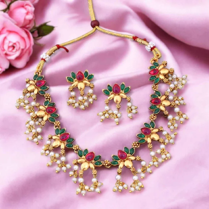 Multicolor Anachi Antique Jewellery Set - New Arrival