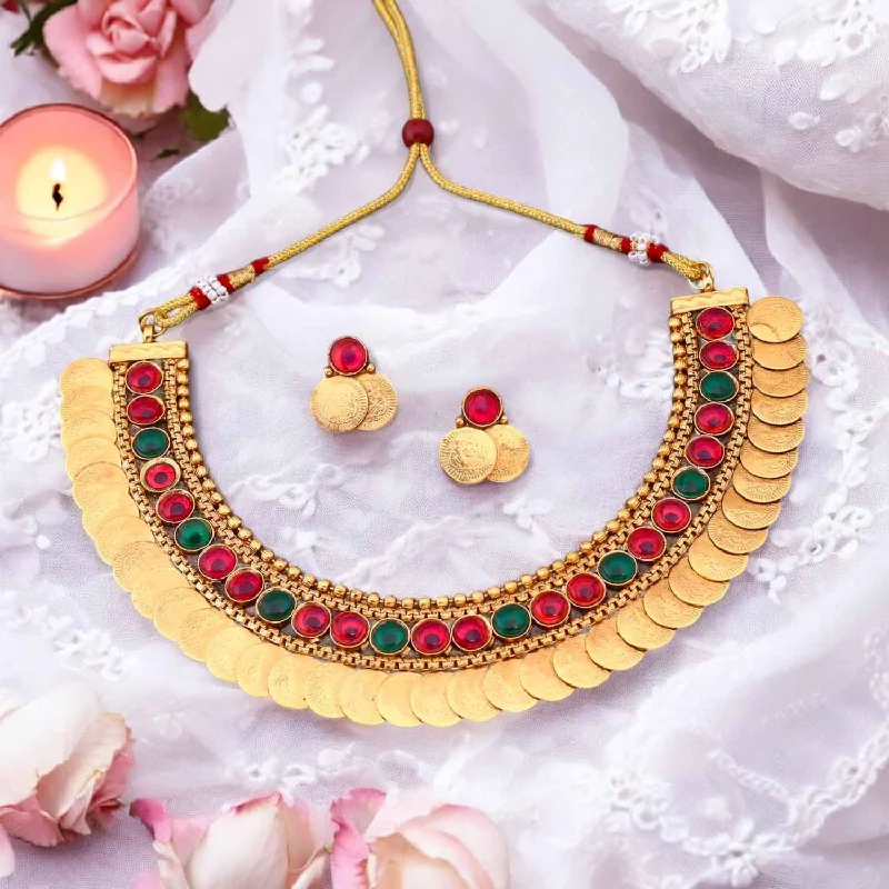 Multicolor Erisha Antique Jewellery Set - New Arrival