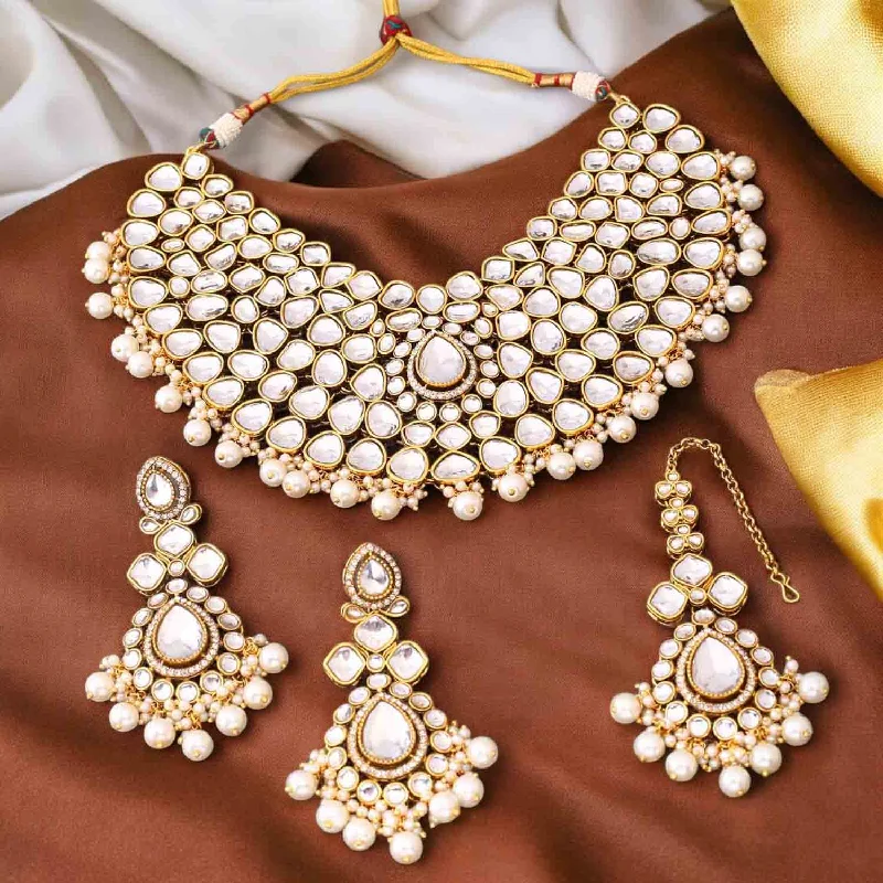 Ivory Vandanti Kundan Jewellery Set