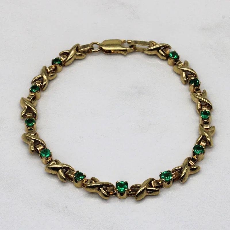 Emerald Tennis Bracelet | 0.88ctw | 6.75" |