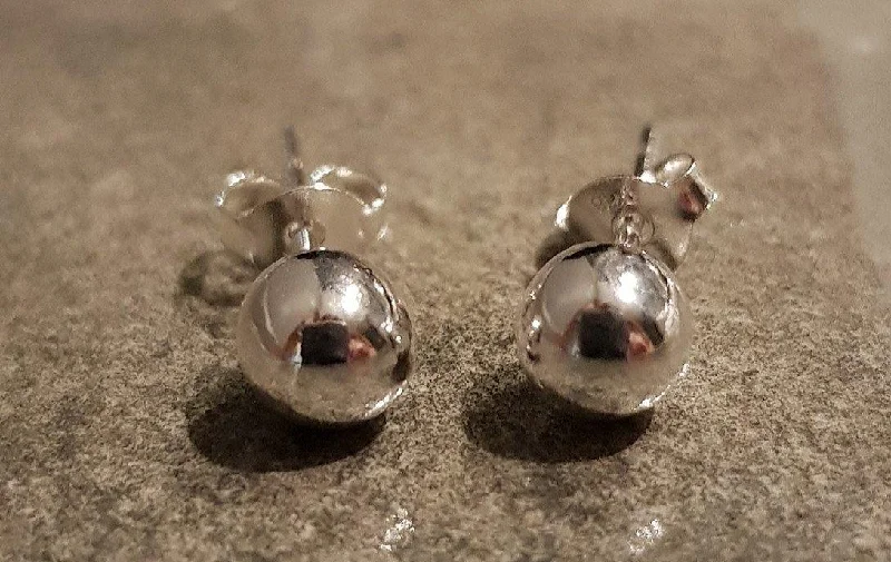 Rococo Jewellery 10mm Ball Studs - Sterling Silver