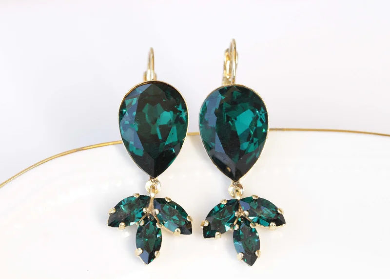 Emerald Drop Earrings