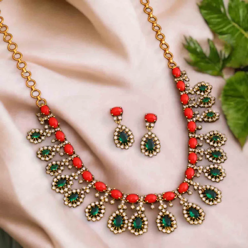 Multicolor Vyomi Victorian Jewellery Set- New Arrival