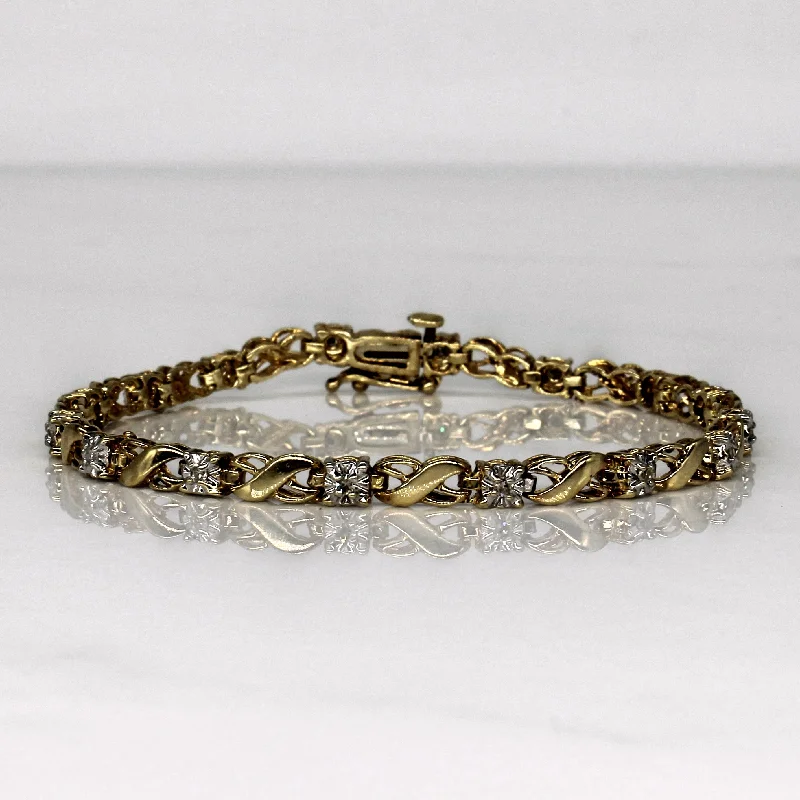 Diamond Illusion Tennis Bracelet | 0.24ctw | 7" |