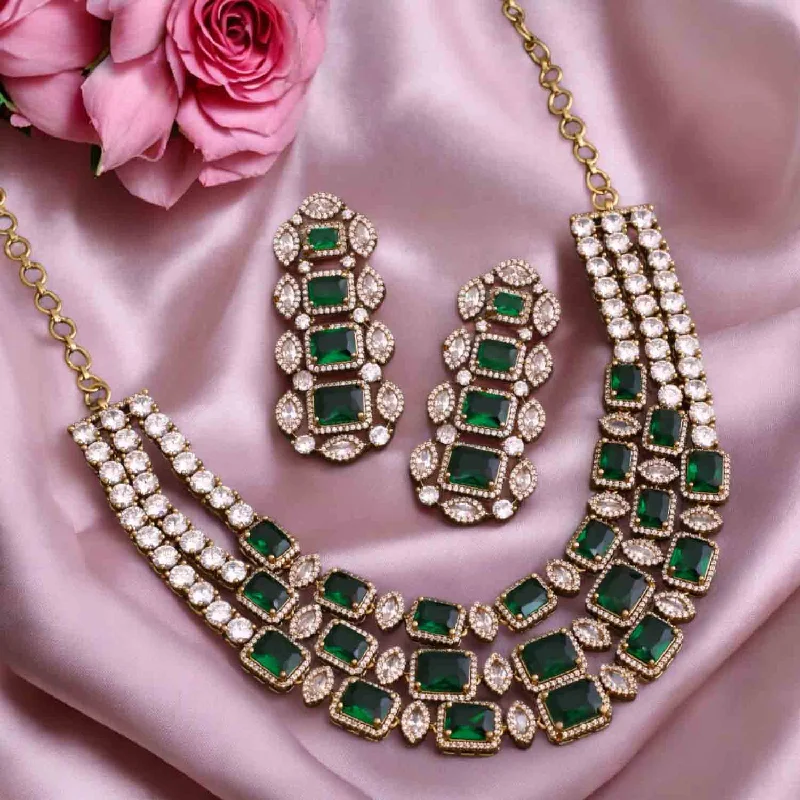 Emerald Calliet Victorian Jewellery Set - New Arrival