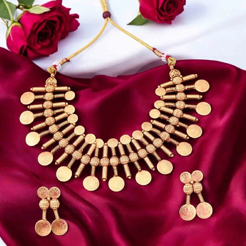 Golden Chandrapriya Temple Jewellery Set- New Arrival