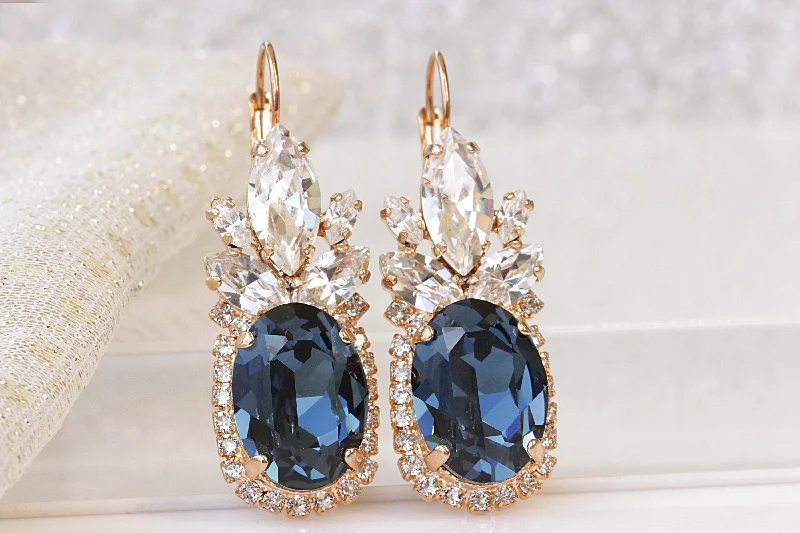 BLUE NAVY EARRINGS